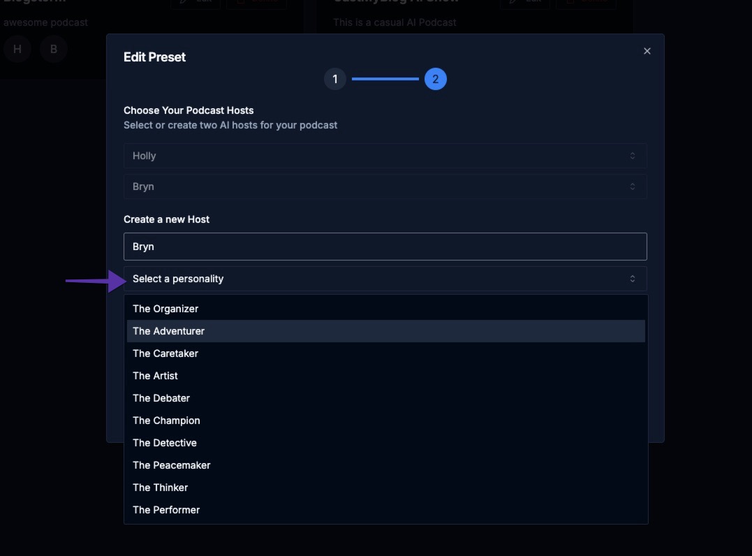 Custom Podcast Personalities